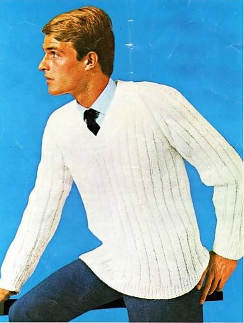 Man's Raglan Cricket Sweater