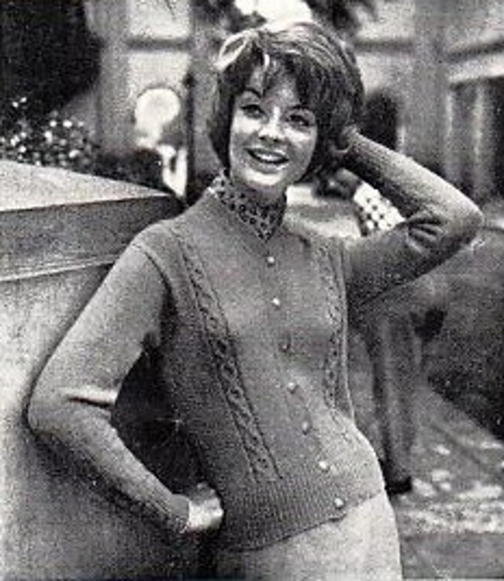 Cable Trimmed Cardigan