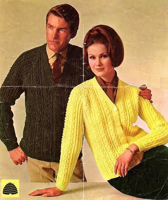 For classic comfort: cabled cardigan