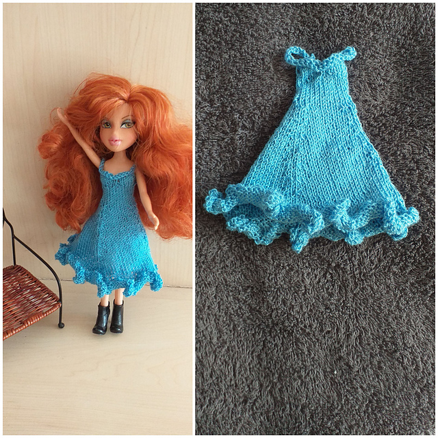 Bratz #B271 Light blue dress
