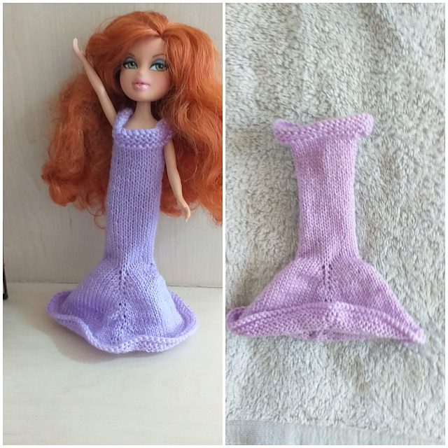 Bratz #045 Lilac glittery Dress