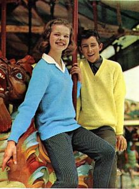 Teen-age raglan sweaters