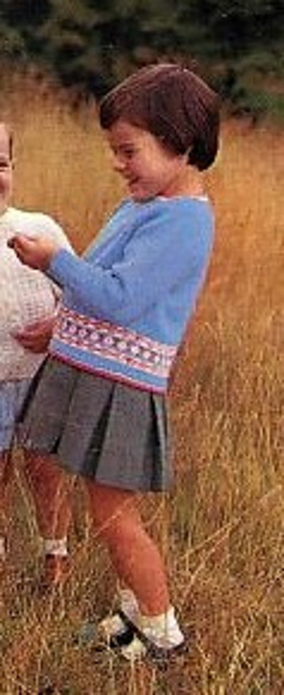 Jersey with Fair Isle border