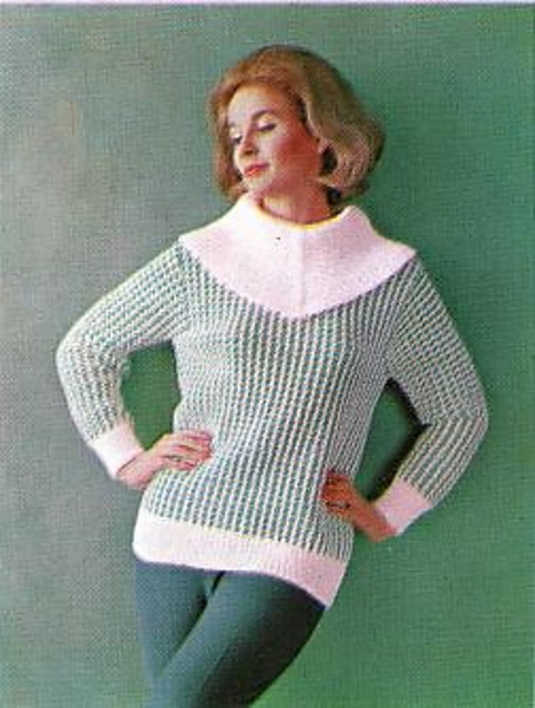 Check pattern sweater