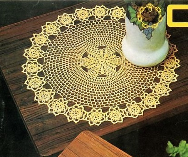 Orange Doily