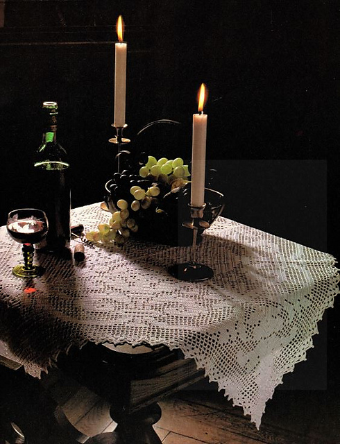 Square Net Stitch Table Cloth