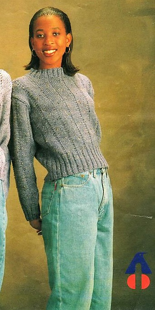 Rib Panel Pullover L1755