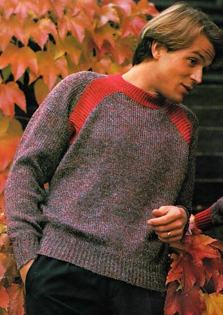 2552 Striped raglan sweater