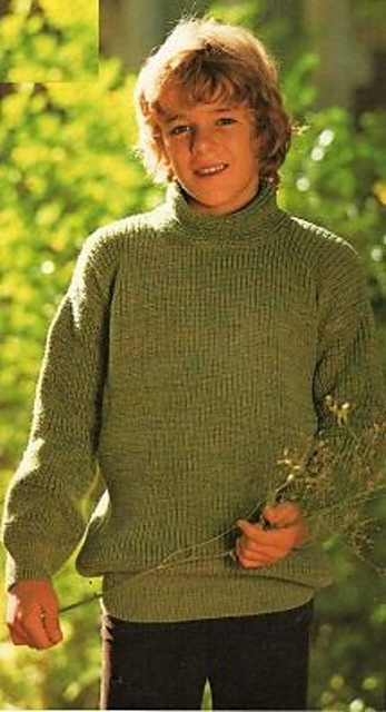 2559 Child's jumper in pearl rib