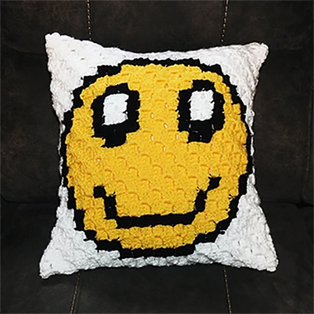Smiley Face Pillow Cover