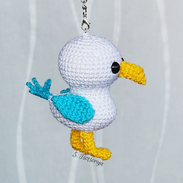 Baby Seagull Keychain