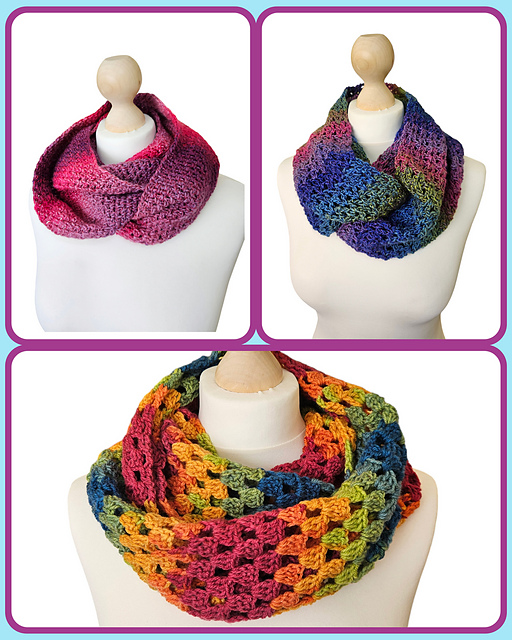 Trio of Infinity Scarves