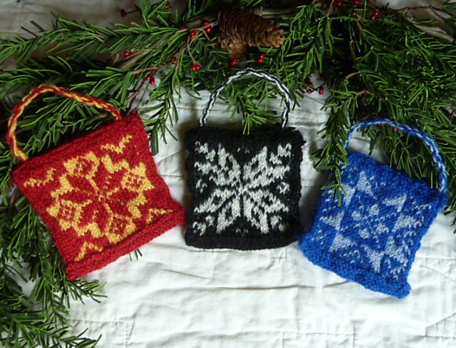 Fairly Easy Fair Isle Ornaments - Quilt Block Series
