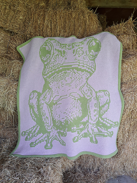 Mr Hoppity | Frog Overlay Mosaic Blanket