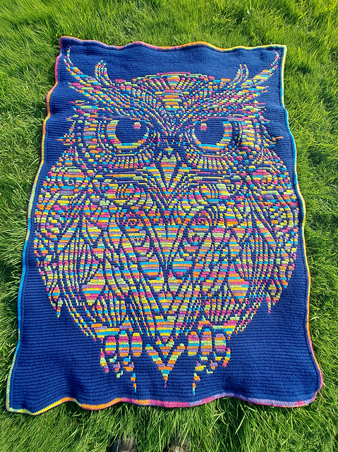Twit Twoo | Owl Overlay Mosaic Blanket