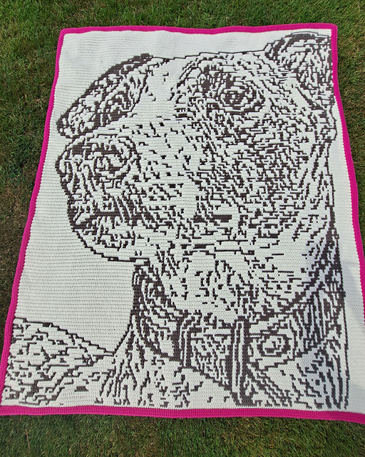 Whippet "Freya" | Dog Mosaic Overlay Blanket