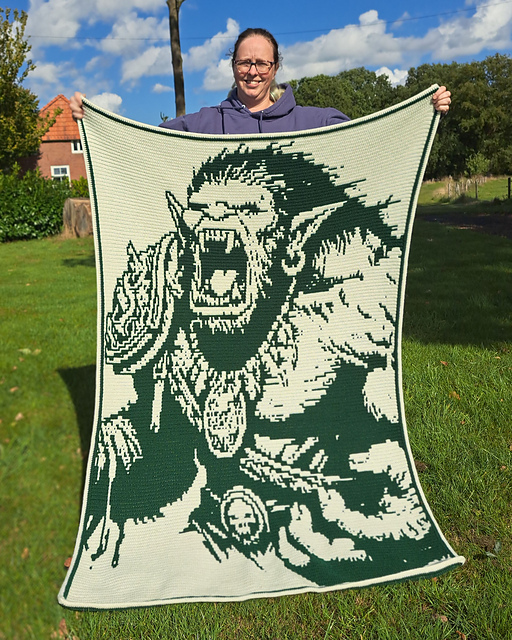 Ogre Onslaught | Fantasy Monster Mosaic Blanket