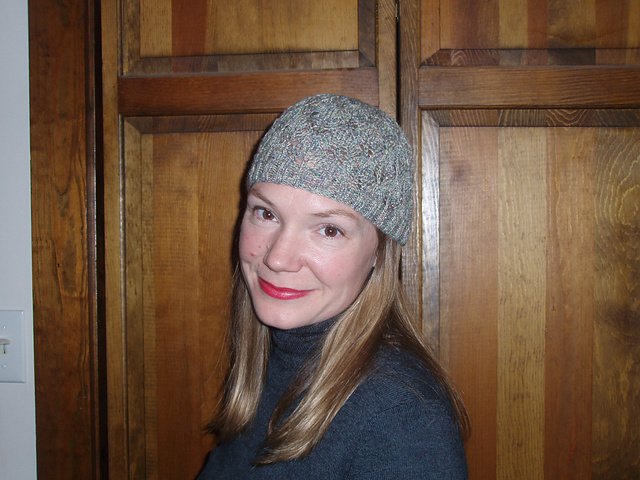 Plum Lace Skull Cap