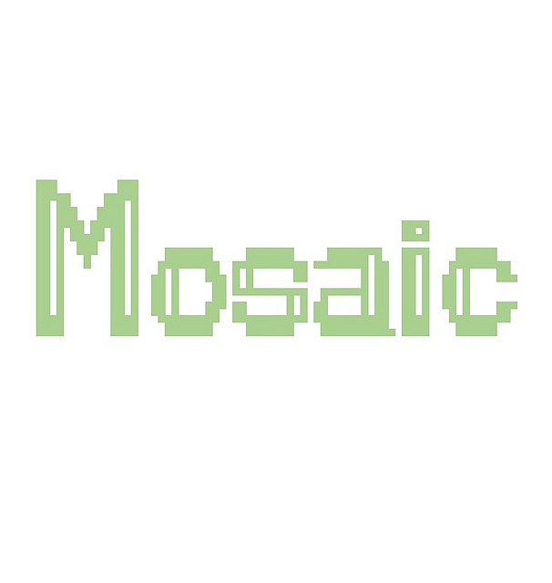 Mosaic Alphabet & Numbers