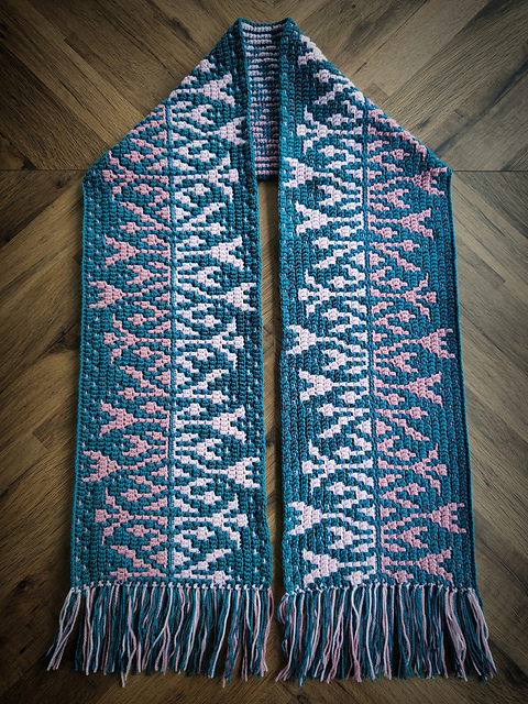 Floral Reflections Scarf
