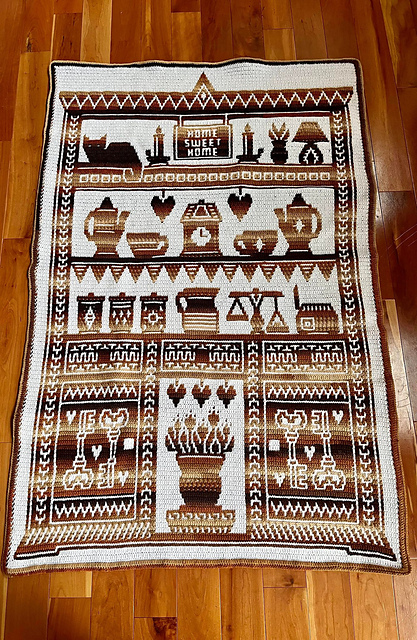Nana's Dresser Mosaic Afghan