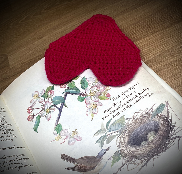 Corner Bookmark - Heart