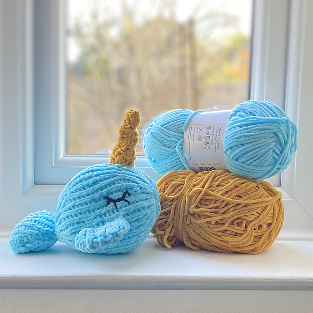 Chunky Soft Narwhal Toy