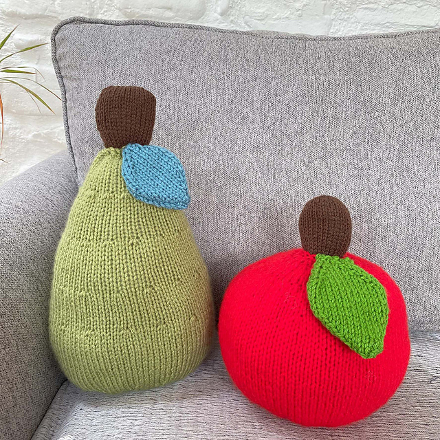 Apples and Pears Fruit Mini Cushions