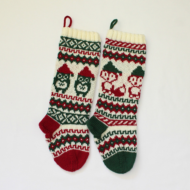 Santa Fox and Owl Stockings