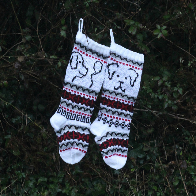 Dog FairIsle Stockings