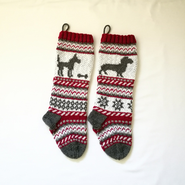 Two Dog Christmas Stockings