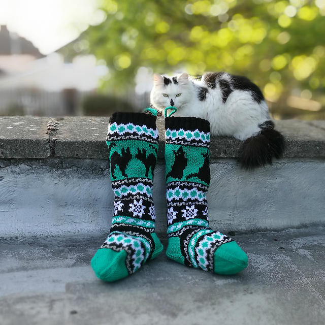 Black Cats Christmas Stockings
