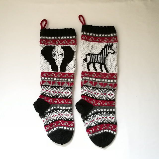 Zebra and Elephant Socks