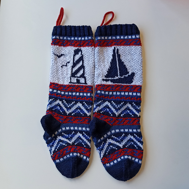 Lighthouse Christmas Stocking