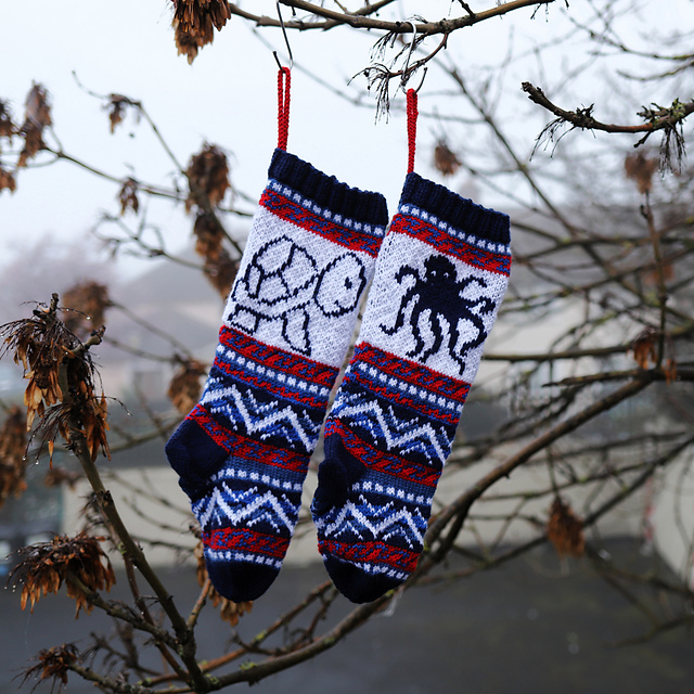 Octopus Christmas stocking
