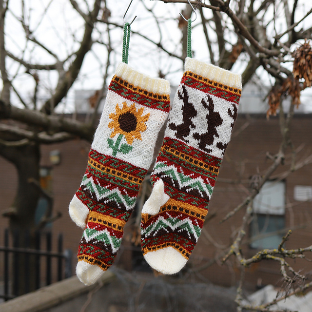 Bunny Fairisle Stockings