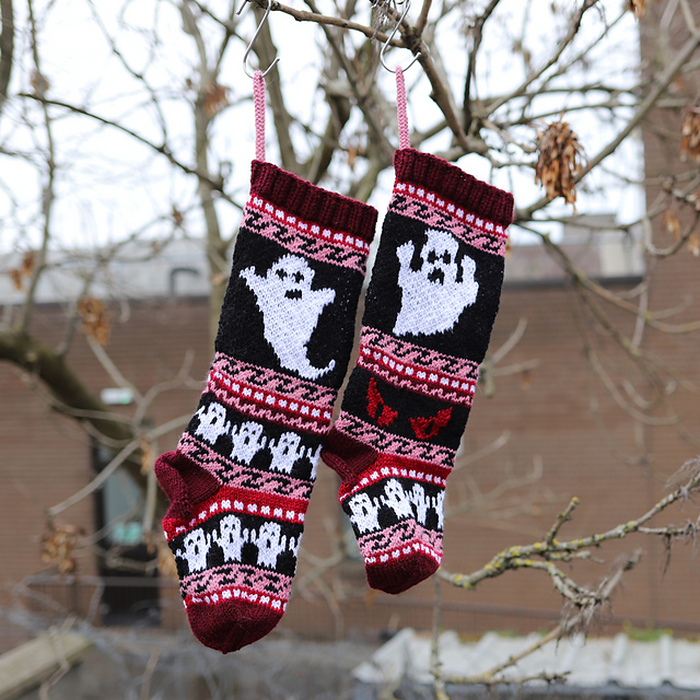 Ghost Christmas stockings