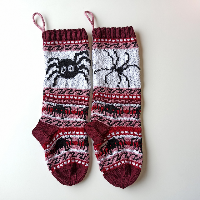 Spider Christmas stocking