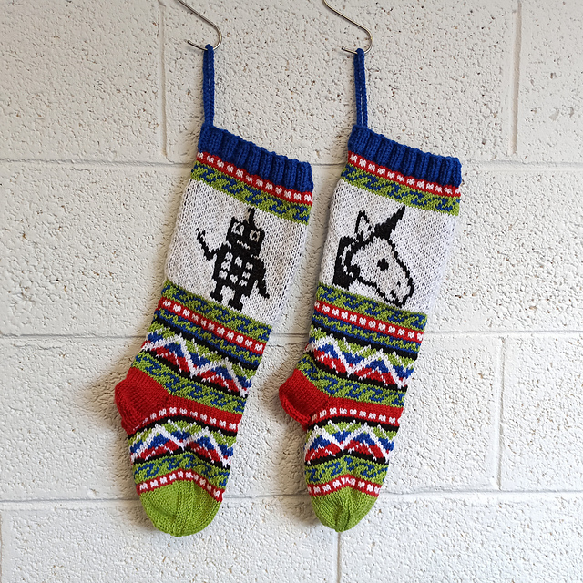 Robot Christmas stocking