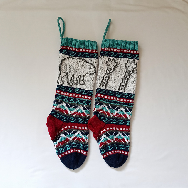 Polar bear Christmas stocking
