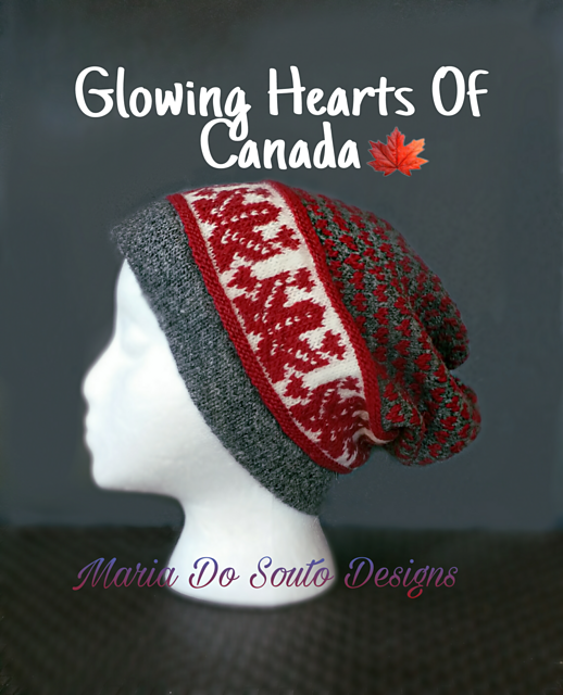 Glowing Hearts of Canada Hat