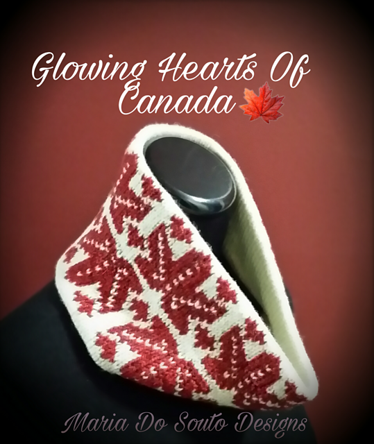 Glowing Hearts of Canada Cowl