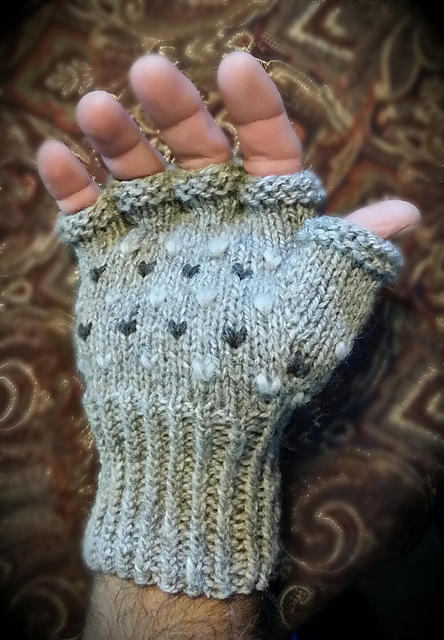 Thrummed Fingerless Gloves