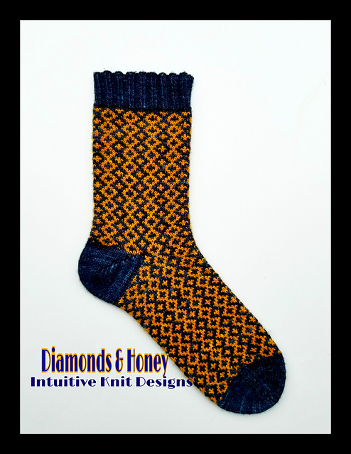 Diamonds & Honey Socks