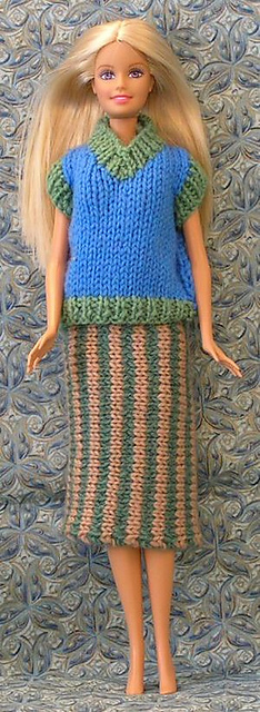 Sideways Knitted Skirt