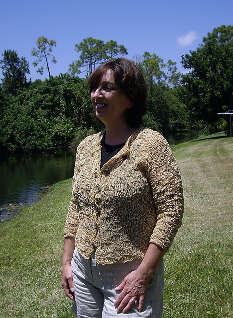 Gima Cotton Checkerboard Cardigan (Kit-76)