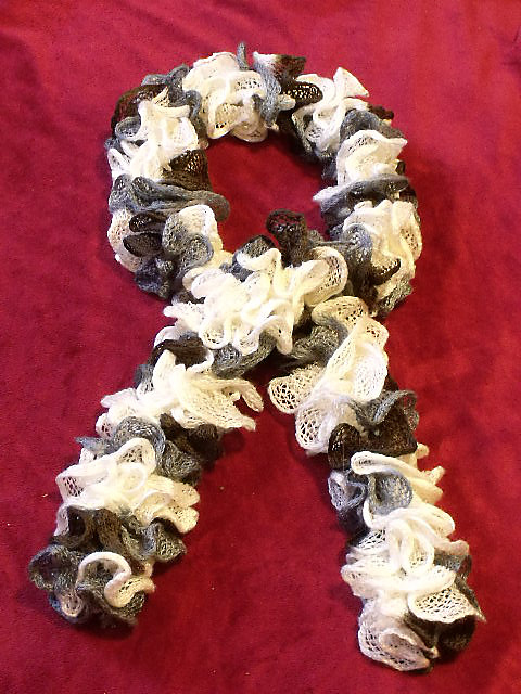 Crochet Flounce Scarf