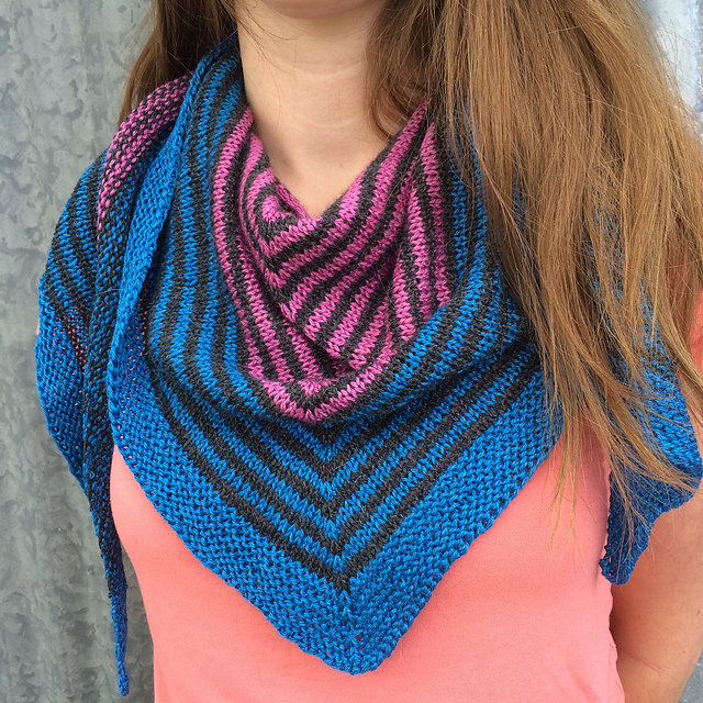 Mirasol Striped Shawlette