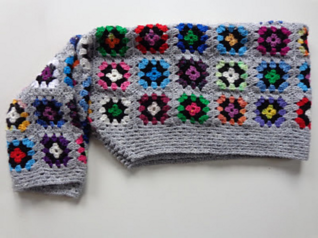 Granny square shrug