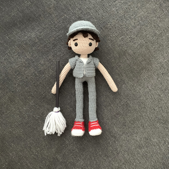 Janitor Pattern Ravelry: Everyday Heroes: Janitor pattern by Elle Herberger